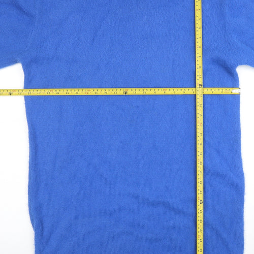 In The Style Women’s Blue Roll Neck Knit Jumper Dress Size 14