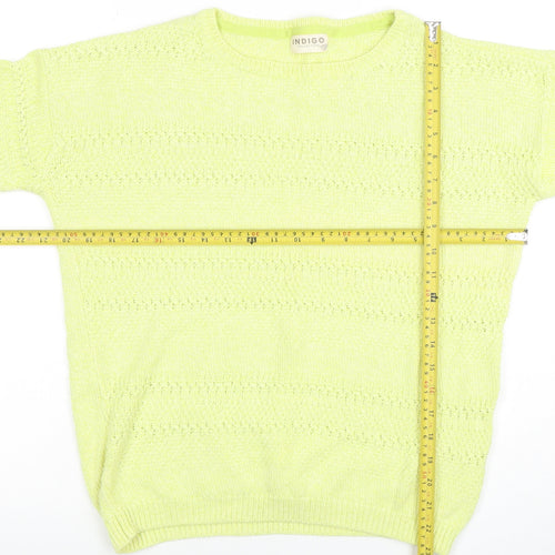 Marks and Spencer Women’s Green Cotton Knit Jumper Size 12