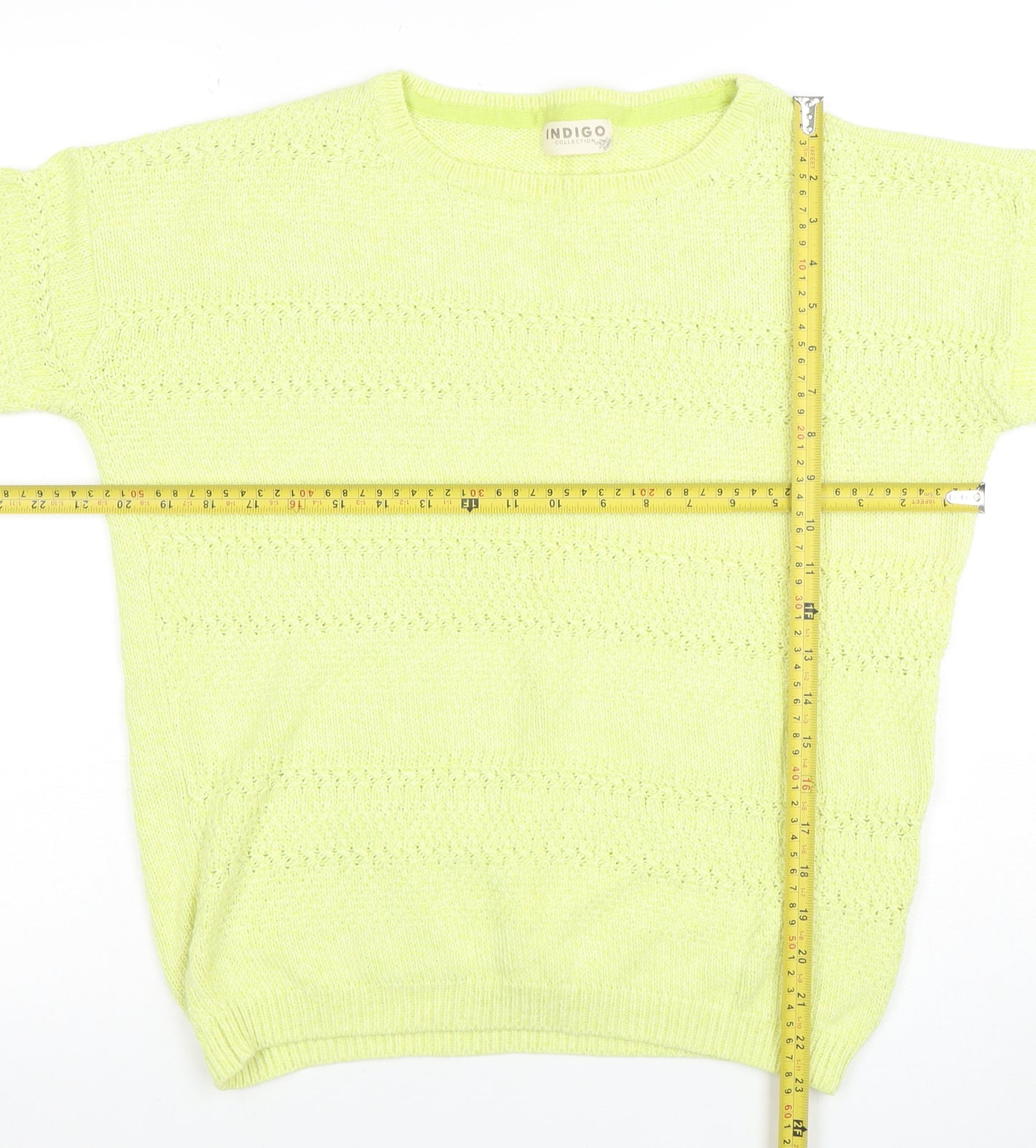 Marks and Spencer Women’s Green Cotton Knit Jumper Size 12