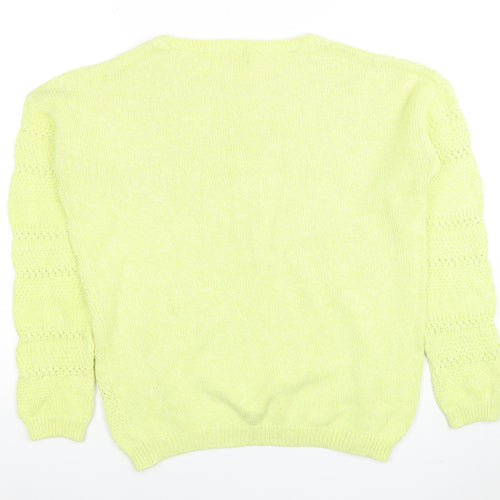 Marks and Spencer Women’s Green Cotton Knit Jumper Size 12