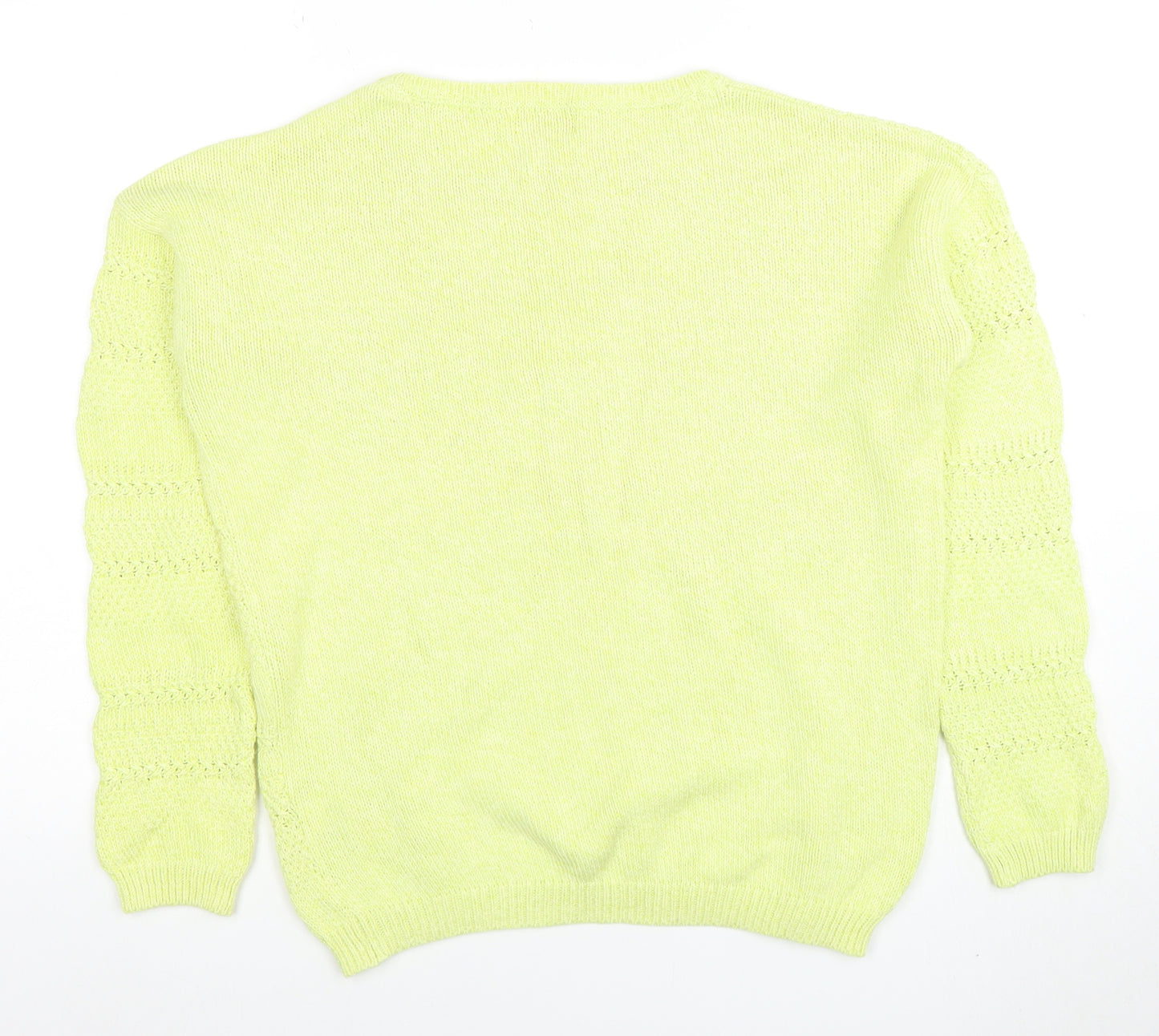 Marks and Spencer Women’s Green Cotton Knit Jumper Size 12