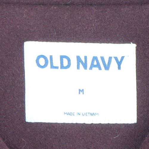 Old Navy Women's Brown Mid-Length Button Coat Size M