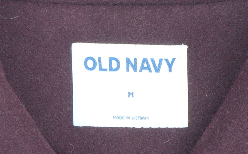 Old Navy Women's Brown Mid-Length Button Coat Size M