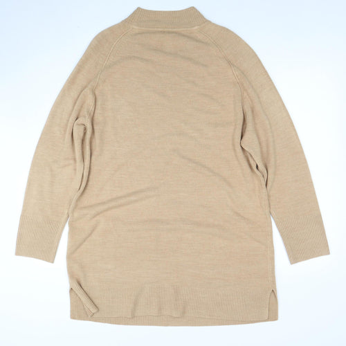 Principles Women’s Beige Mock Neck Long Sleeve Tunic Jumper Size 18