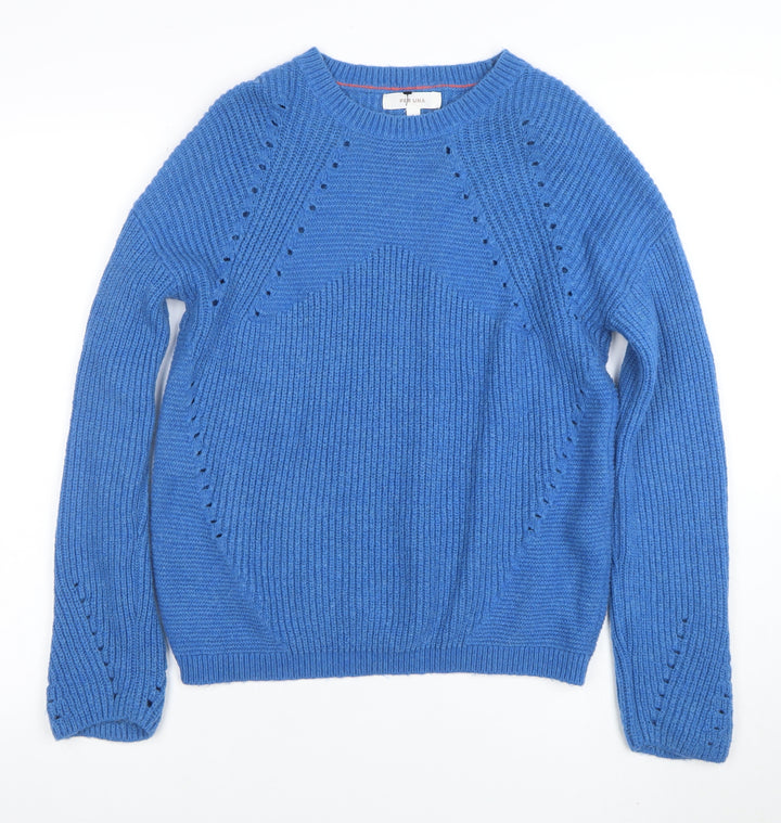 Marks and Spencer Per Una Blue Wool Blend Women’s Jumper Size S