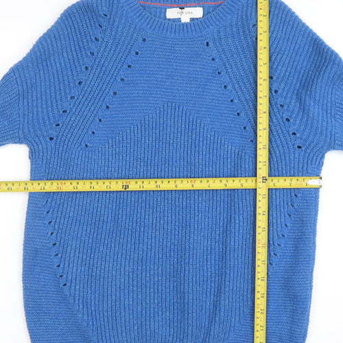 Marks and Spencer Per Una Blue Wool Blend Women’s Jumper Size S