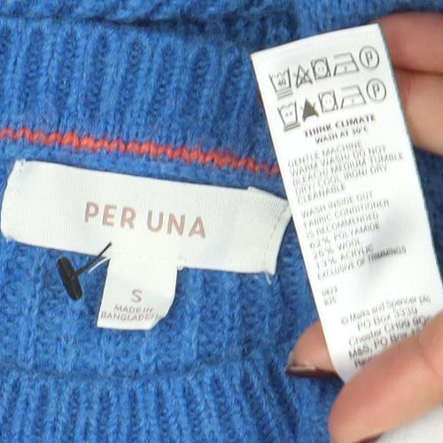 Marks and Spencer Per Una Blue Wool Blend Women’s Jumper Size S