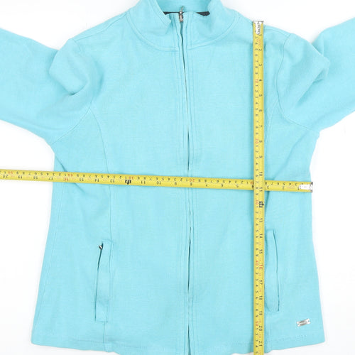Dash Women's Blue Full Zip Hoodie Cotton Blend UK 10
