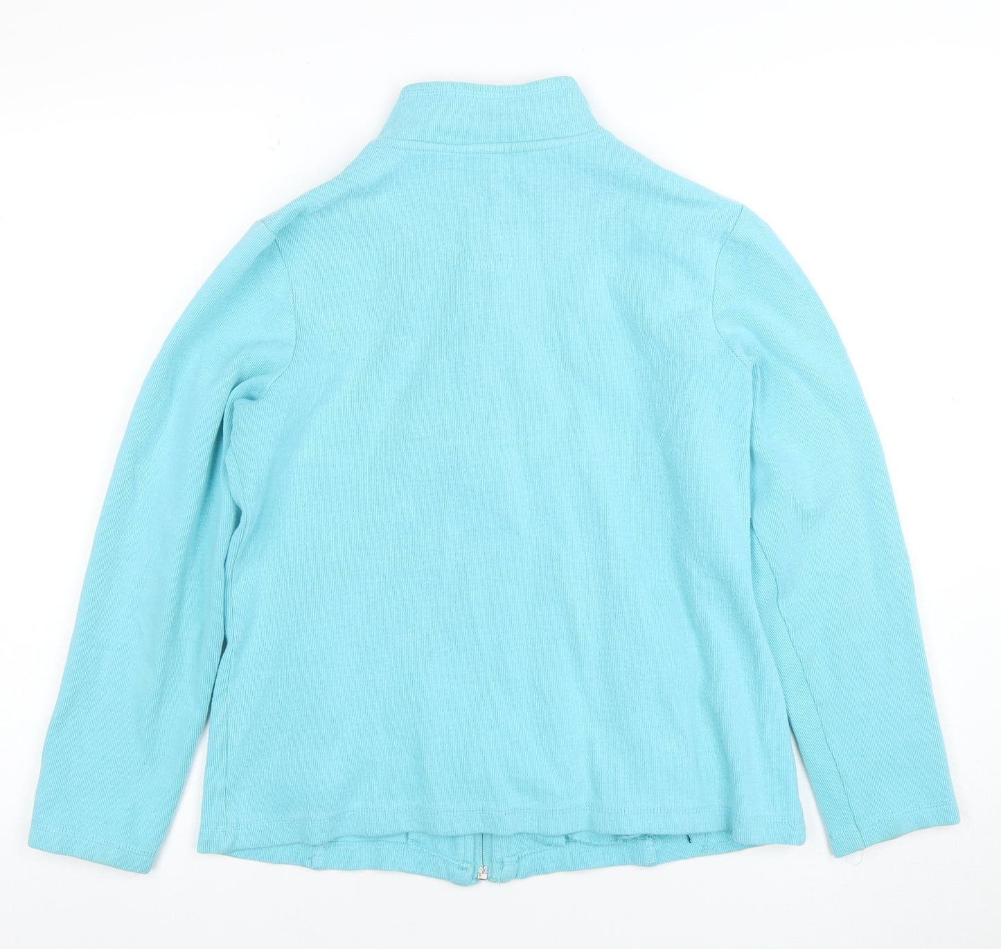 Dash Women's Blue Full Zip Hoodie Cotton Blend UK 10