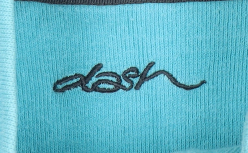 Dash Women's Blue Full Zip Hoodie Cotton Blend UK 10