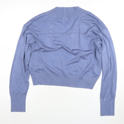 Grace Karin Womens Blue Knit Open Cardigan Size L Lightweight Casual