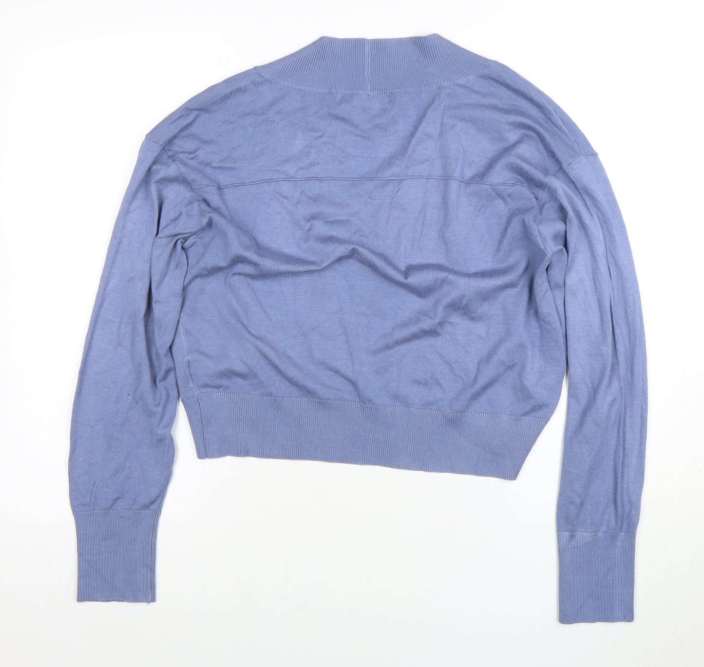 Grace Karin Womens Blue Knit Open Cardigan Size L Lightweight Casual