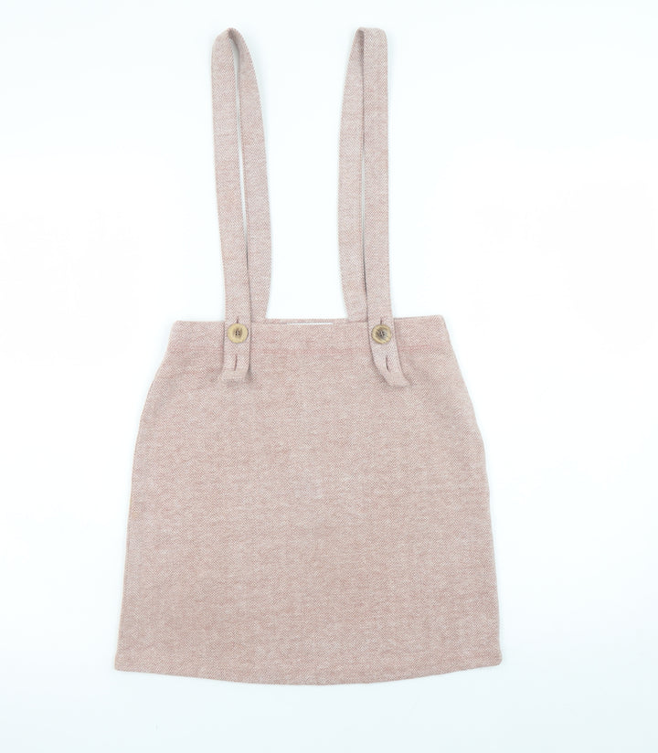 Hollister Women’s Beige A-Line Button Strap Skirt XS