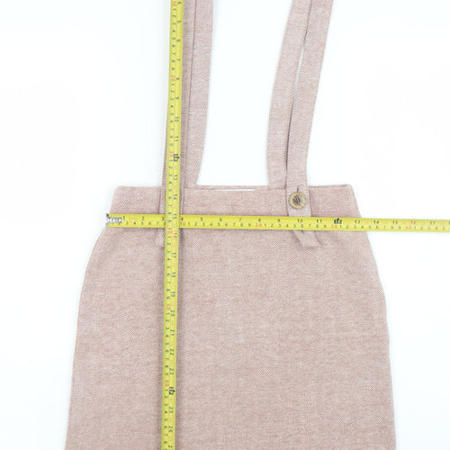 Hollister Women’s Beige A-Line Button Strap Skirt XS