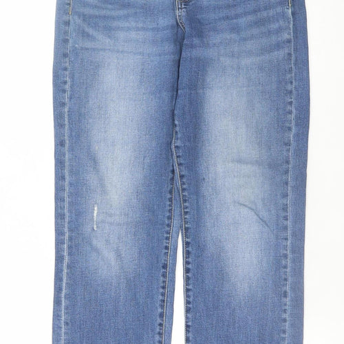 Liverpool Los Angeles Womens Blue Cropped Stretch Jeans Size 6