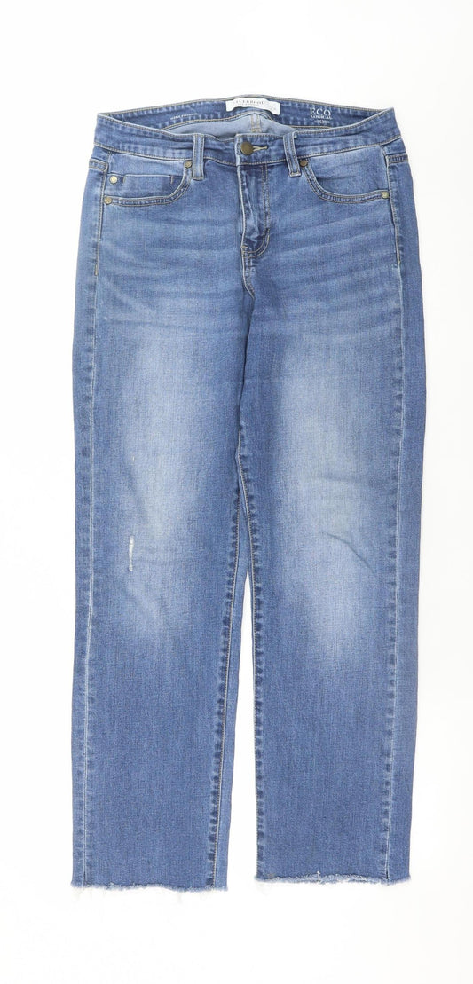 Liverpool Los Angeles Womens Blue Cropped Stretch Jeans Size 6