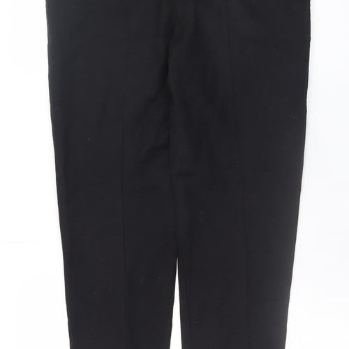Oasis Women Black Cropped Slim Trousers Size 12