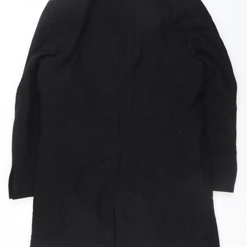 Navyboot Men's Black Wool Blend Overcoat Size 48 Regular