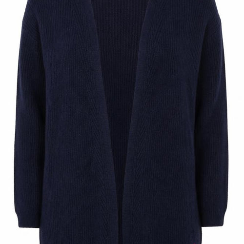 Joules Women Navy Blue Size 12 Open Knit Long Cardigan