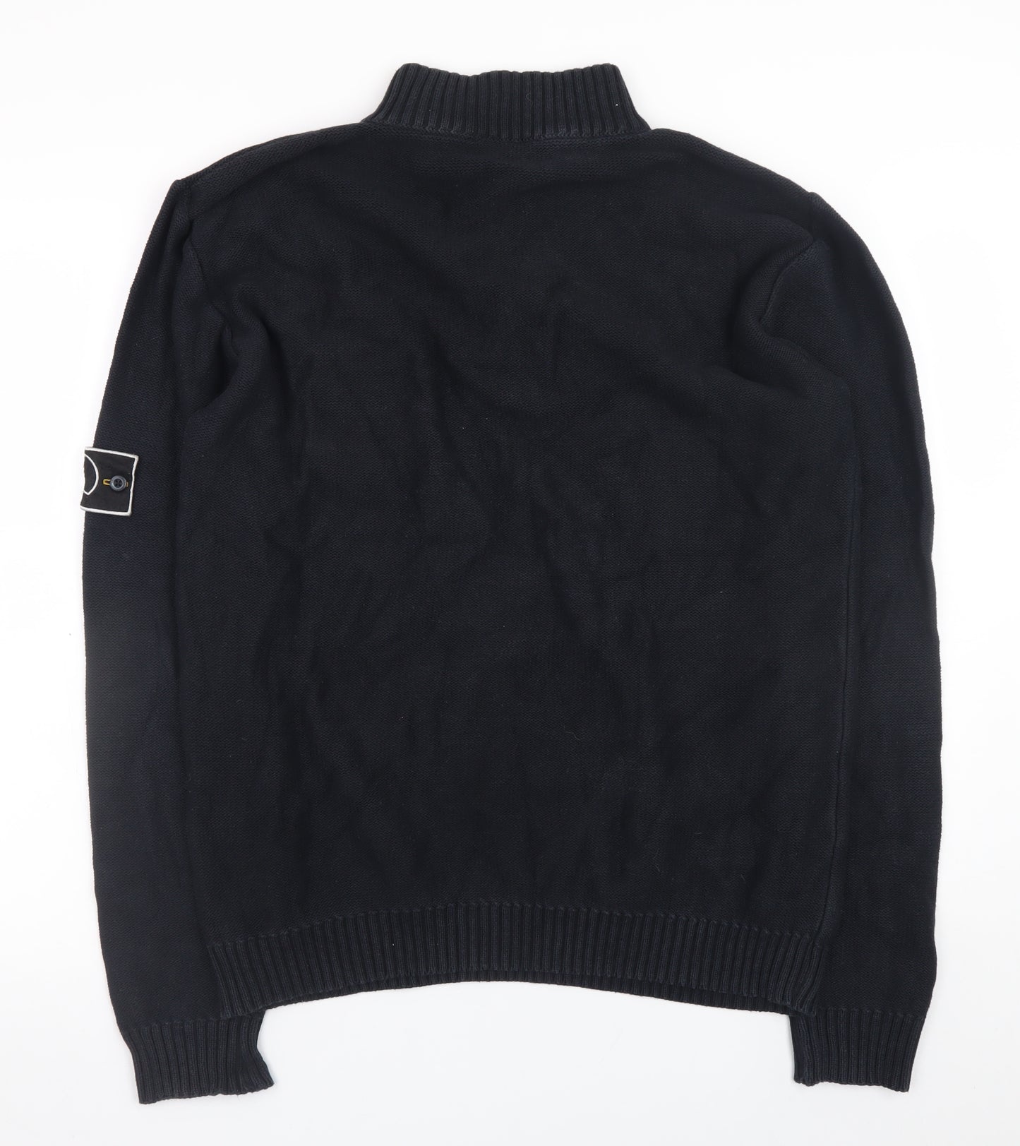 Leeds Originals Men’s Black XL Cotton Henley Jumper