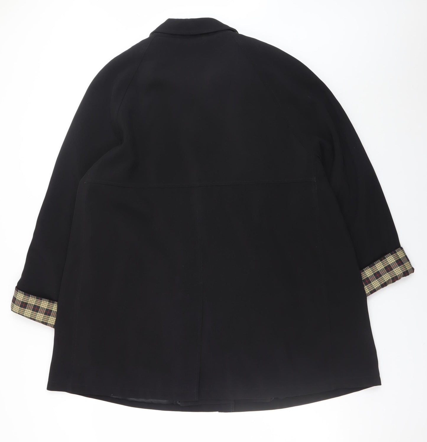 Viyella Petite Women’s Black Wool Mid-Length Overcoat L