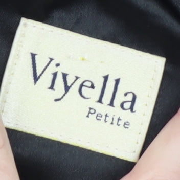 Viyella Petite Women’s Black Wool Mid-Length Overcoat L