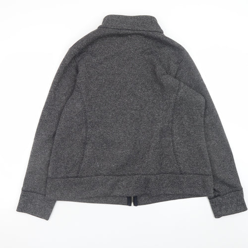 Marks and Spencer Women’s Grey Herringbone Full Zip Jacket Size 20