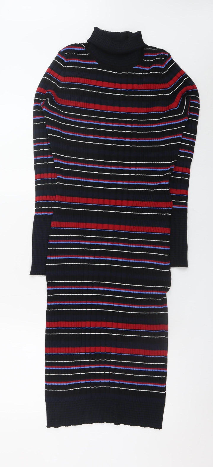 Next Womens Multicoloured Size 14 Knit Midi Bodycon Dress