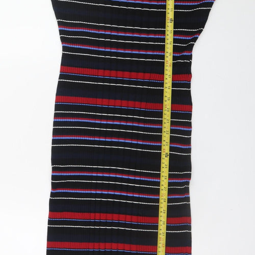 Next Womens Multicoloured Size 14 Knit Midi Bodycon Dress