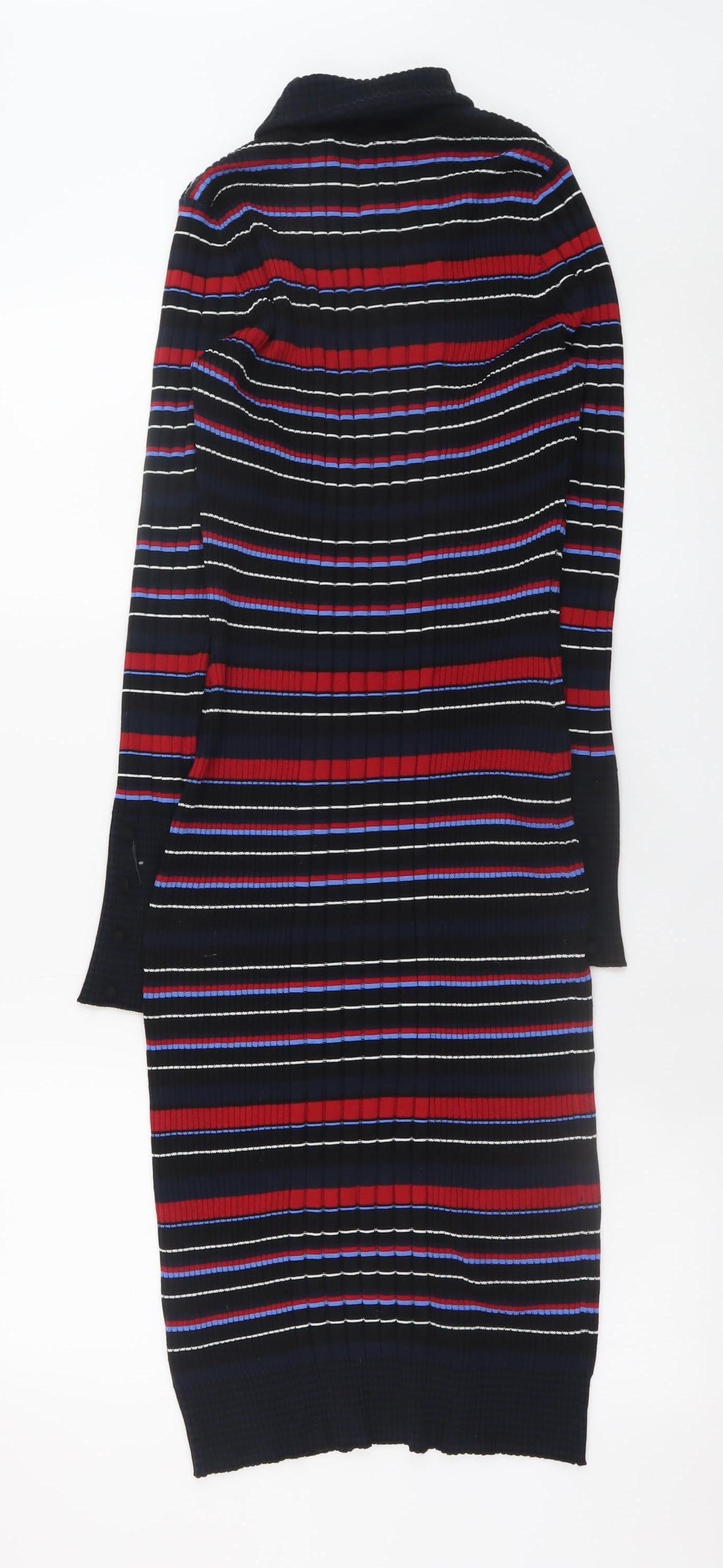 Next Womens Multicoloured Size 14 Knit Midi Bodycon Dress