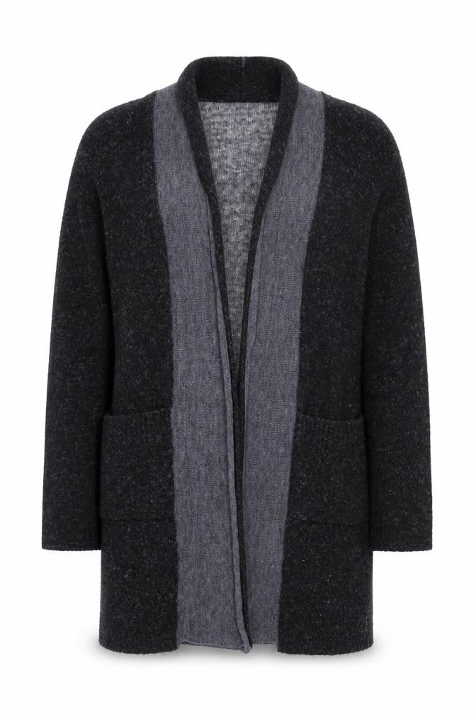 Sandwich Women’s Grey Long Sleeve Open Knit Cardigan S