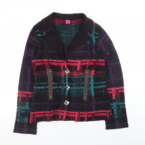 Save The Queen Women’s Multicoloured Collared Cardigan XXL Wool Blend