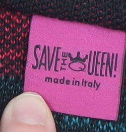 Save The Queen Women’s Multicoloured Collared Cardigan XXL Wool Blend