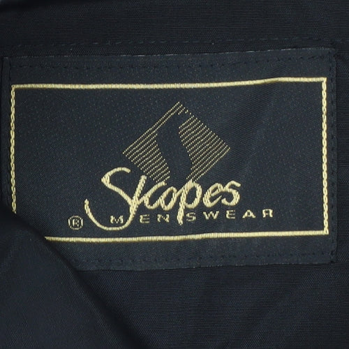 Skopes Men's Black 36S Wool Blend Formal Dress Pants