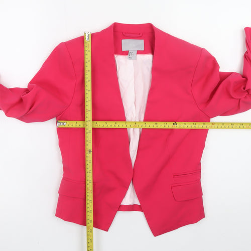 H&M Women’s Pink Blazer Jacket Size 8 Slim Fit Lightweight