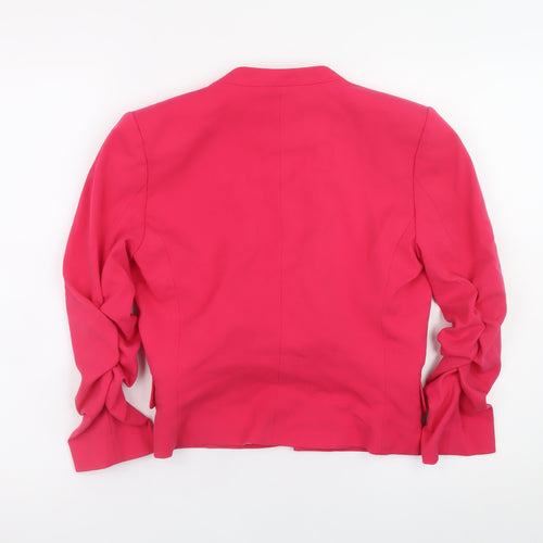 H&M Women’s Pink Blazer Jacket Size 8 Slim Fit Lightweight