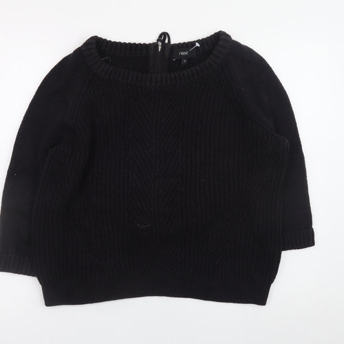 Next Women's Black Chunky-Knit Pullover Jumper Size 12