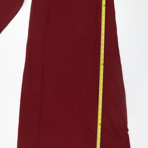 Marks and Spencer Women Red Tall Size 10 Shift Midi Dress