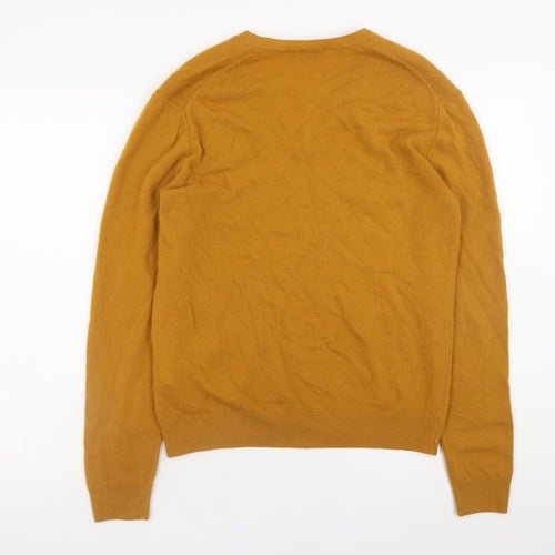 United Colors of Benetton Men’s Brown Wool V-Neck Jumper L