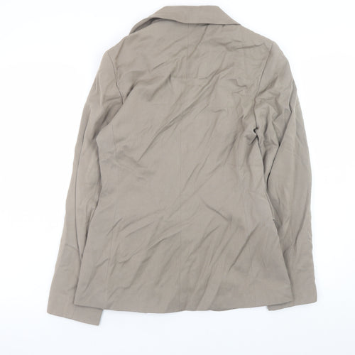 MONO Women Beige Size 10 Single Breasted Blazer