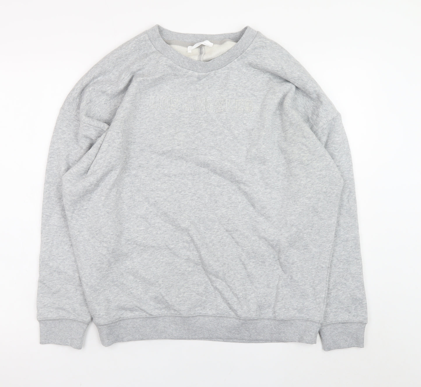 Marks and Spencer Men's Grey XS Los Angeles Embroidered Sweatshirt