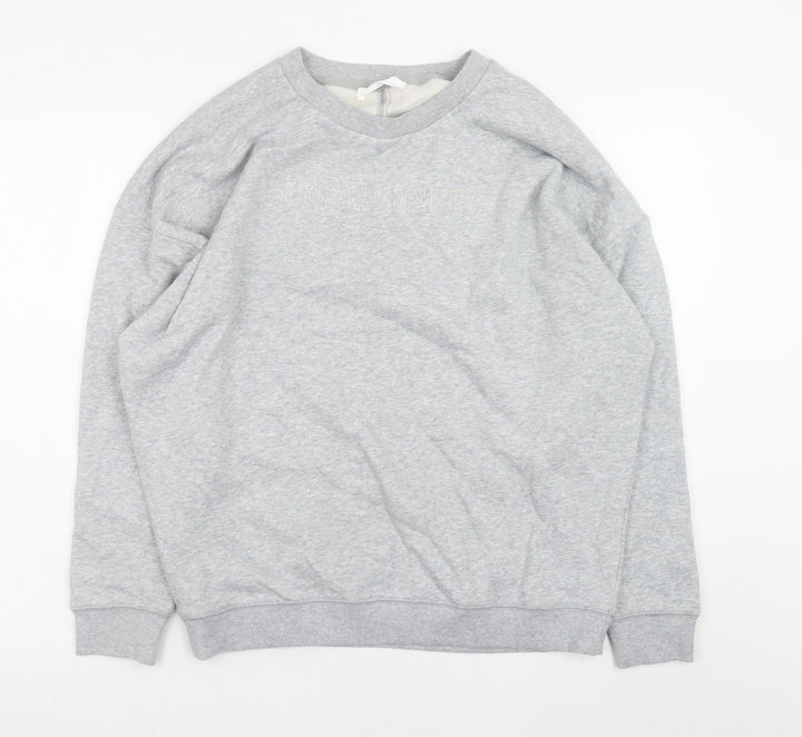 Marks and Spencer Men's Grey XS Los Angeles Embroidered Sweatshirt