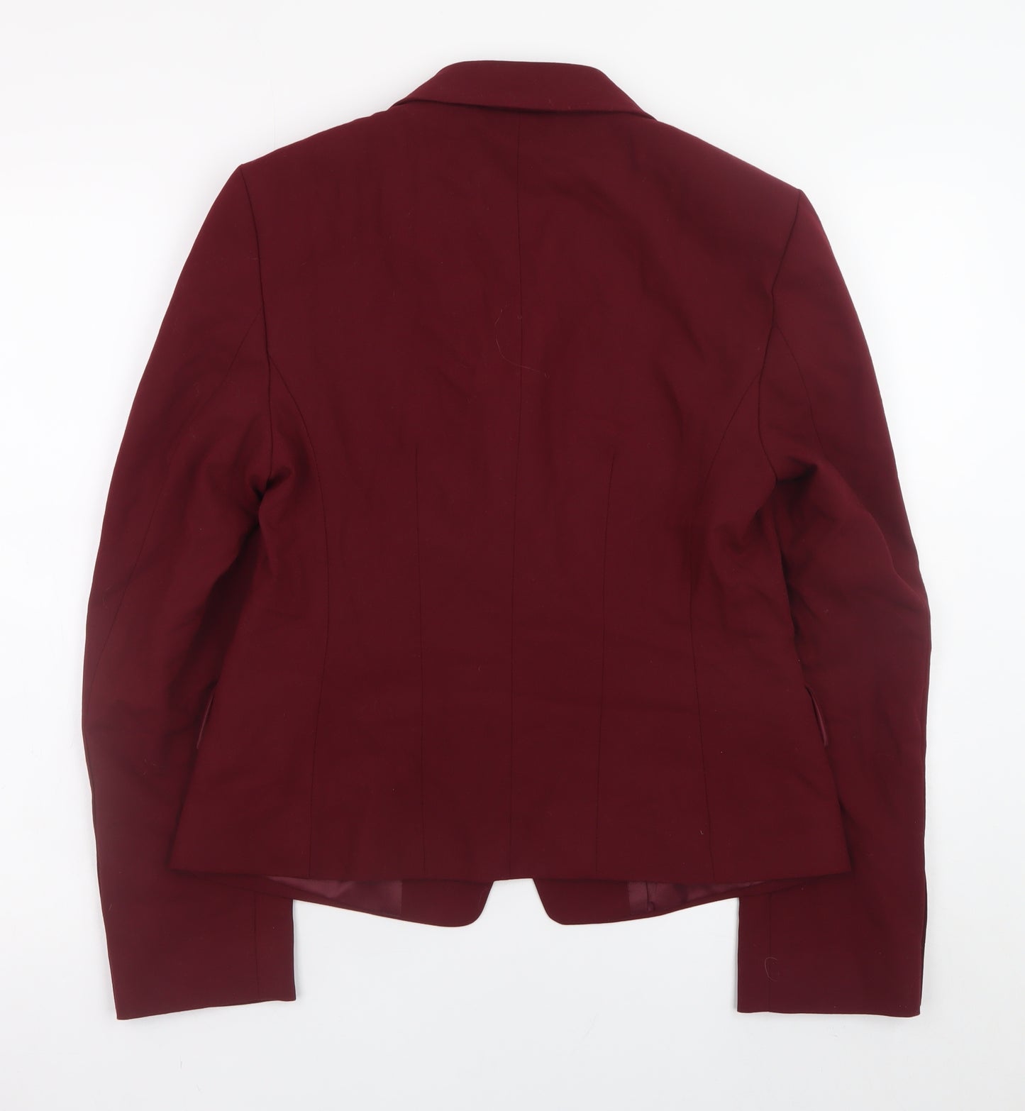 Marks and Spencer Womens Red Blazer Jacket Size 10 Classic Formal Workwear