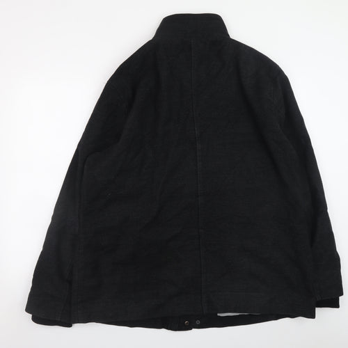 Marks and Spencer Men’s Black Wool Blend 2XL Overcoat Jacket