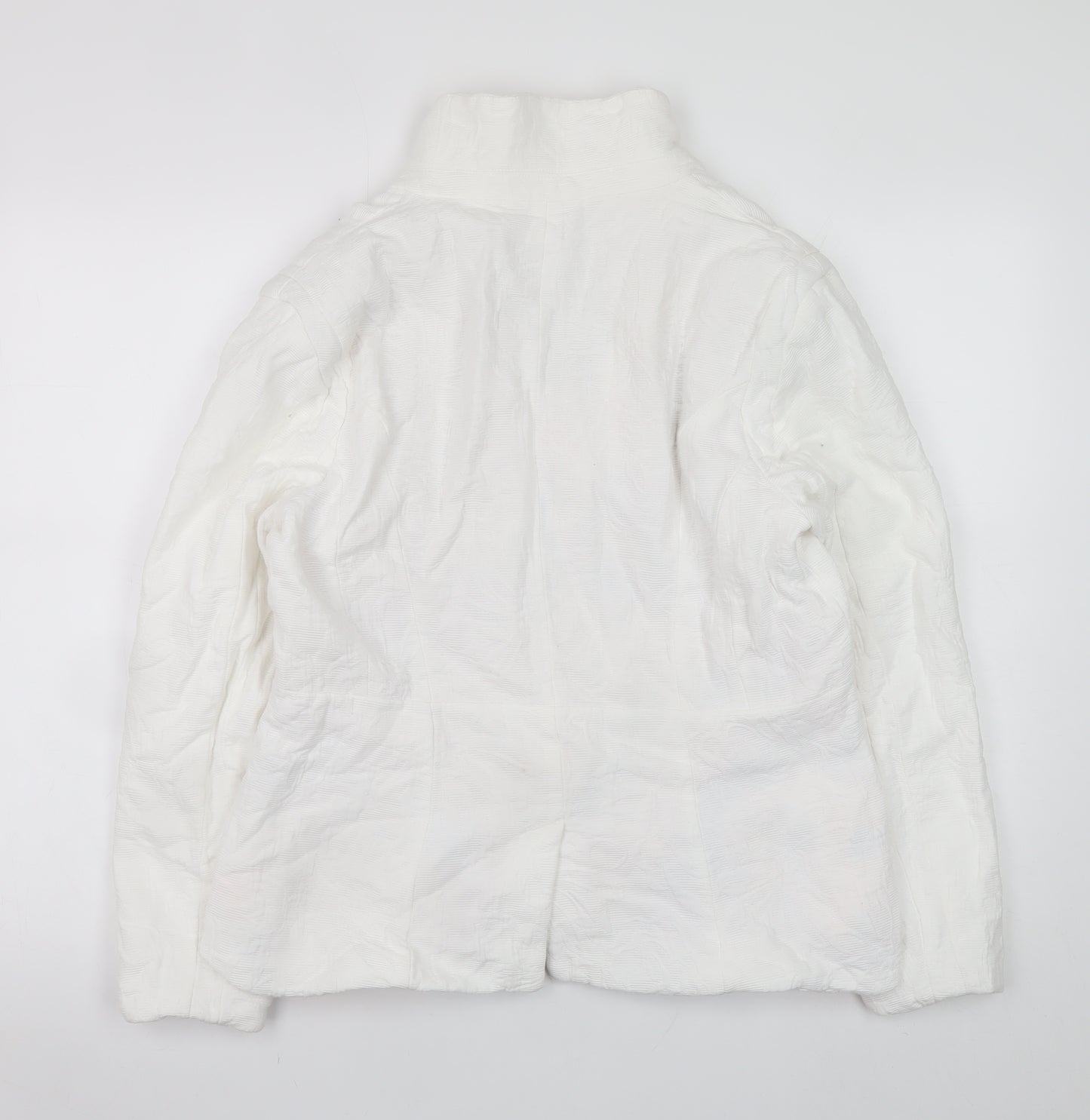 Joe Browns Womens White Cotton Blazer Jacket Size 16 Regular