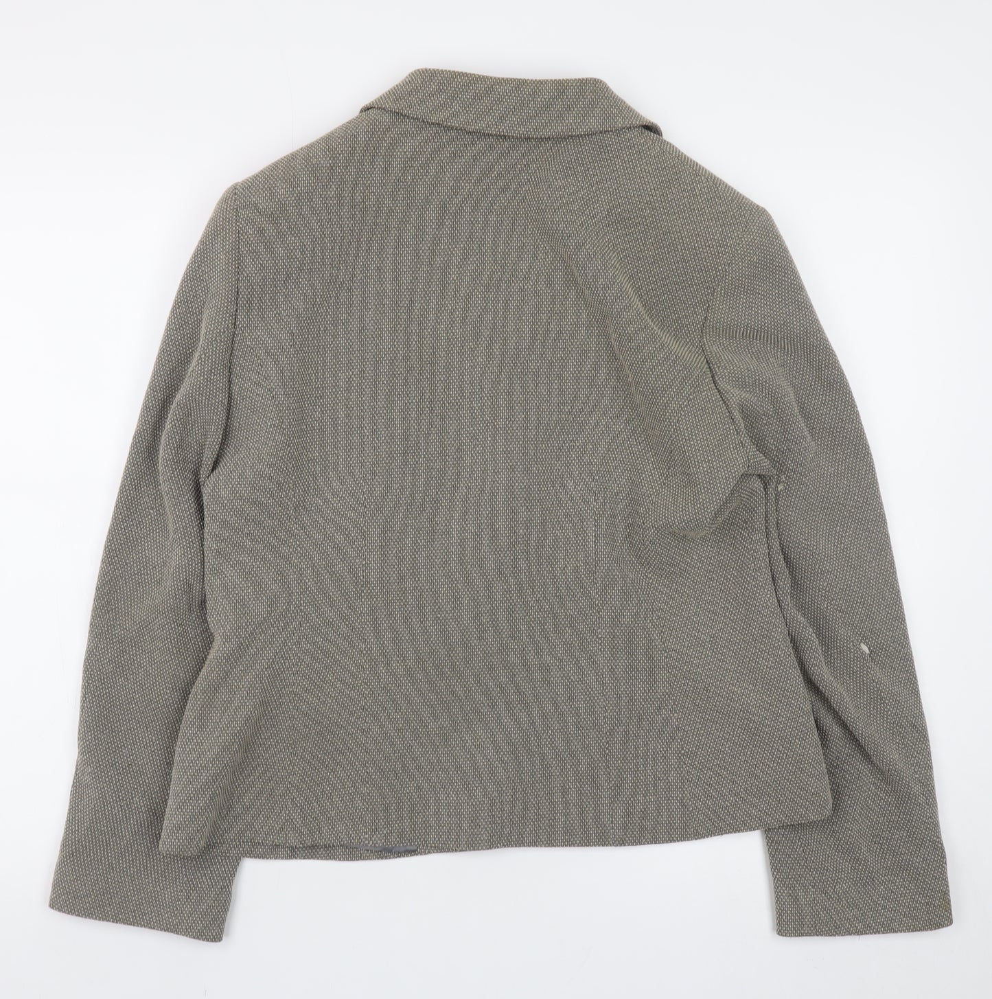 Precis Petite Women’s Grey Buttoned Blazer Jacket Size 14