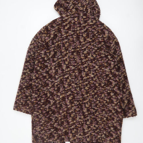 Marks and Spencer Per Una Women’s Brown Size 14 Wool Blend Overcoat