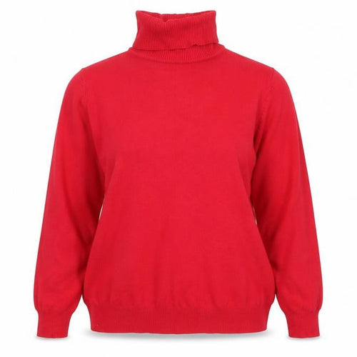 Papaya Women Red Roll Neck Long Sleeve Jumper Size 16