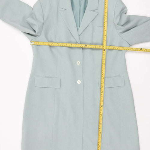 Modern Classics Women’s Green Long Buttoned Overcoat Size 18