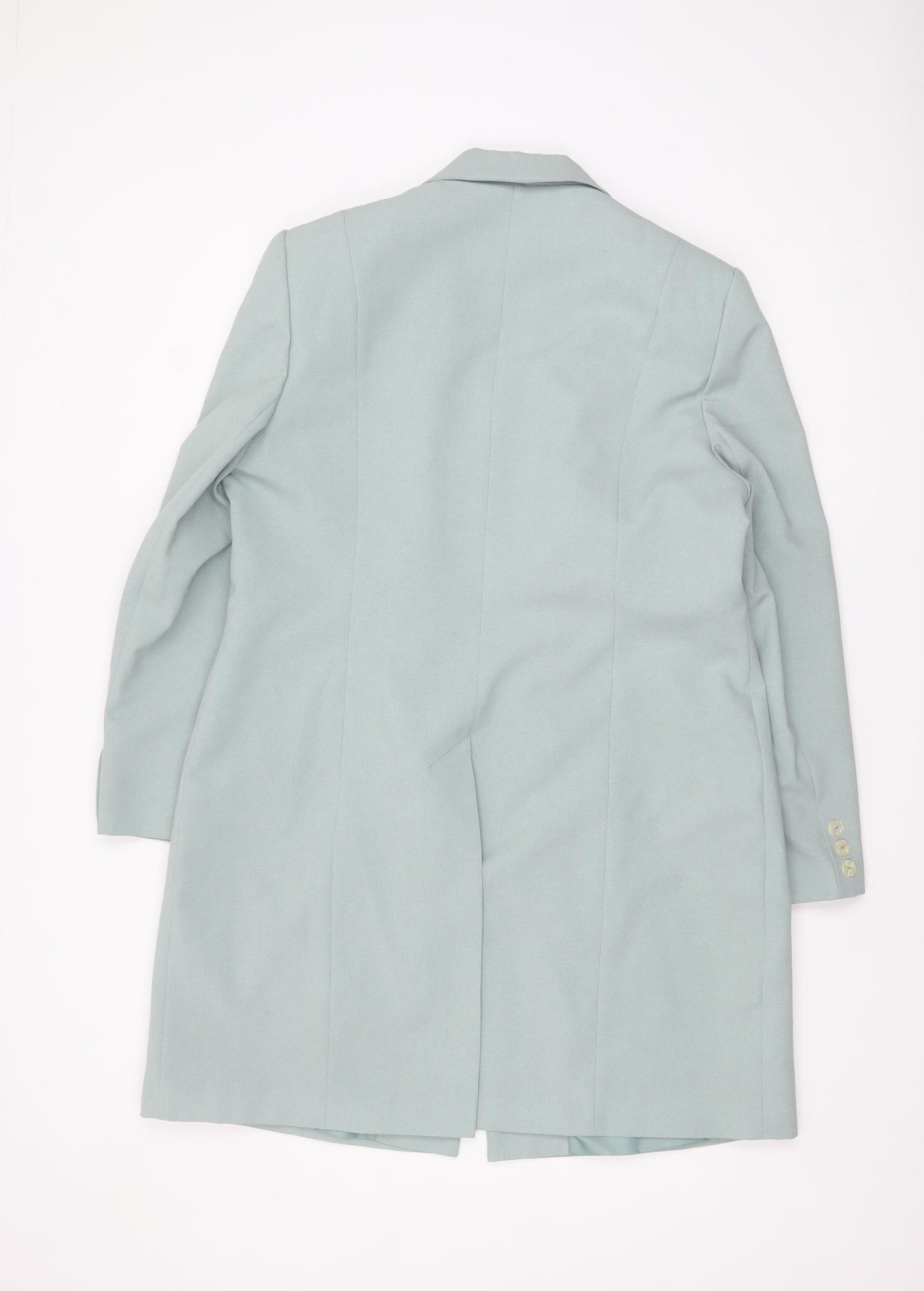 Modern Classics Women’s Green Long Buttoned Overcoat Size 18